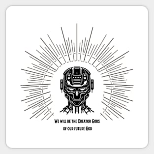 Artificial Intelligence God Sticker